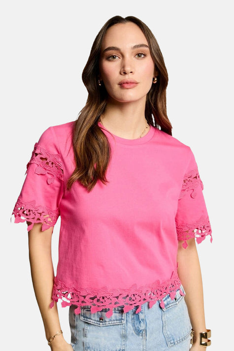 Top uni manche courte Rose - Morgan De Toi