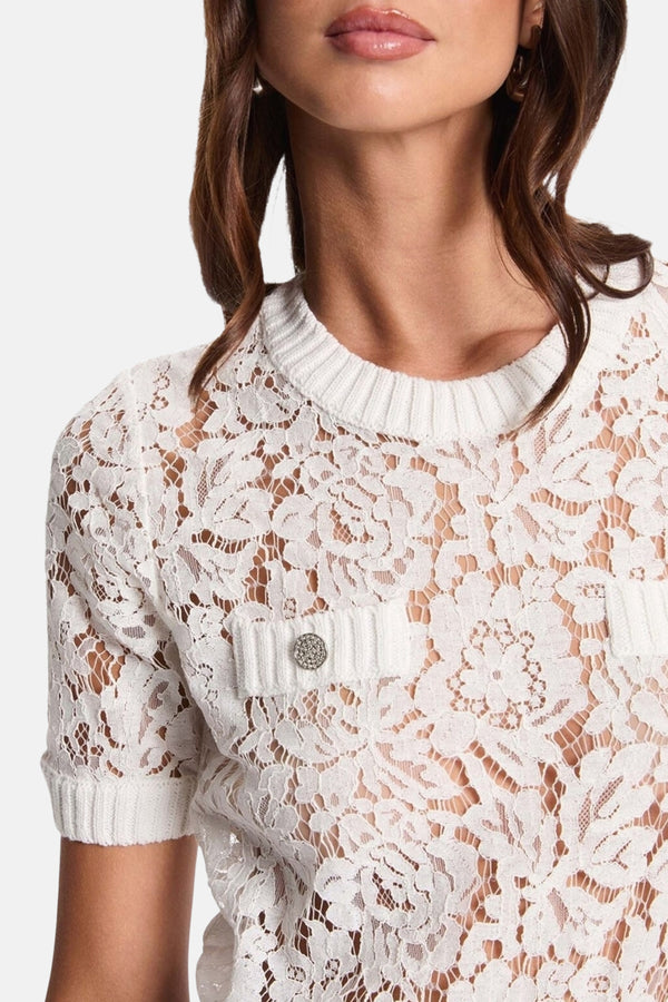 Pull col O Blanc - Morgan De Toi