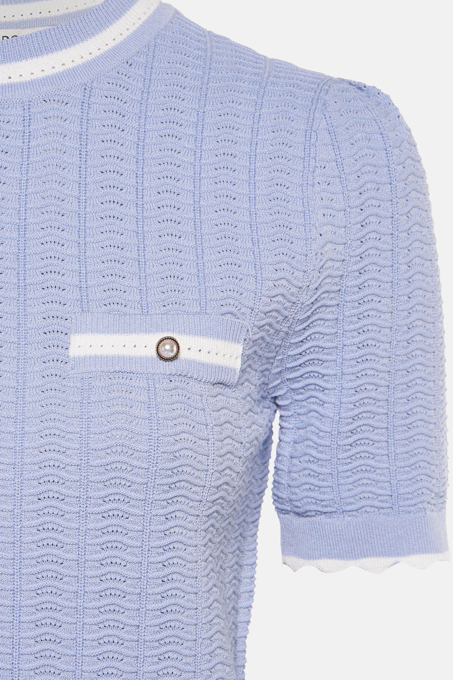 Pull à col rond - bleu - Morgan De Toi