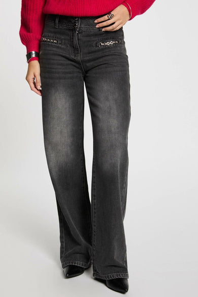 Jeans flared Mid grey denim - Morgan De Toi