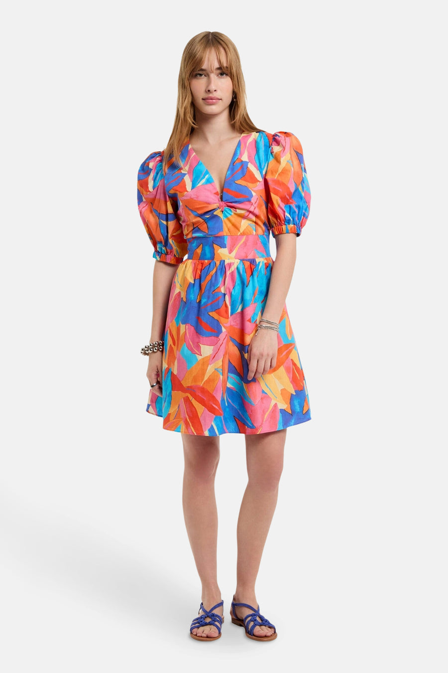 Robe à manches courtes - multicolore - Morgan De Toi