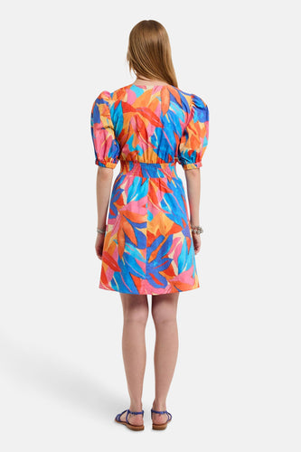 Robe à manches courtes - multicolore