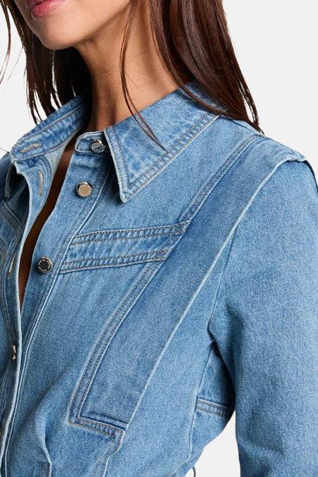 Robe à manches longues - mid blue denim