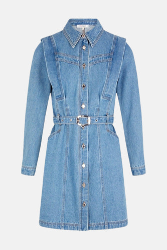 Robe à manches longues - mid blue denim - Morgan De Toi
