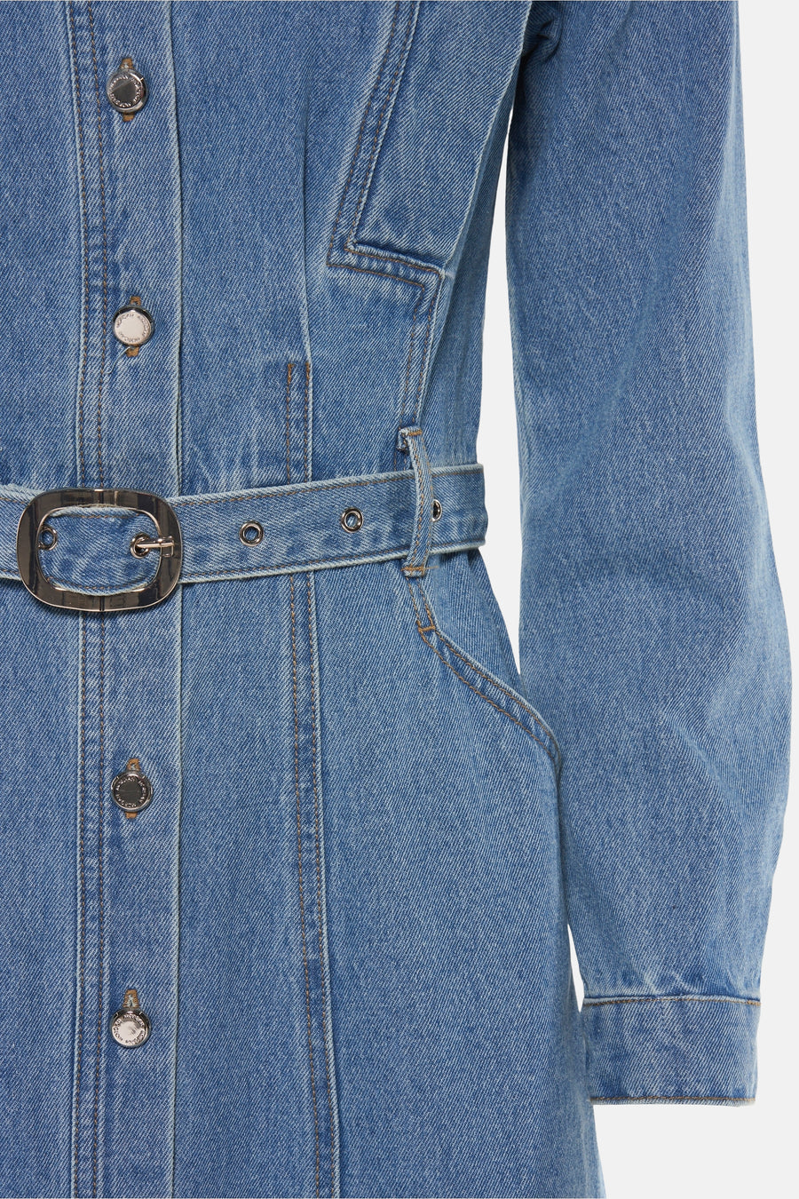 Robe à manches longues - mid blue denim - Morgan De Toi