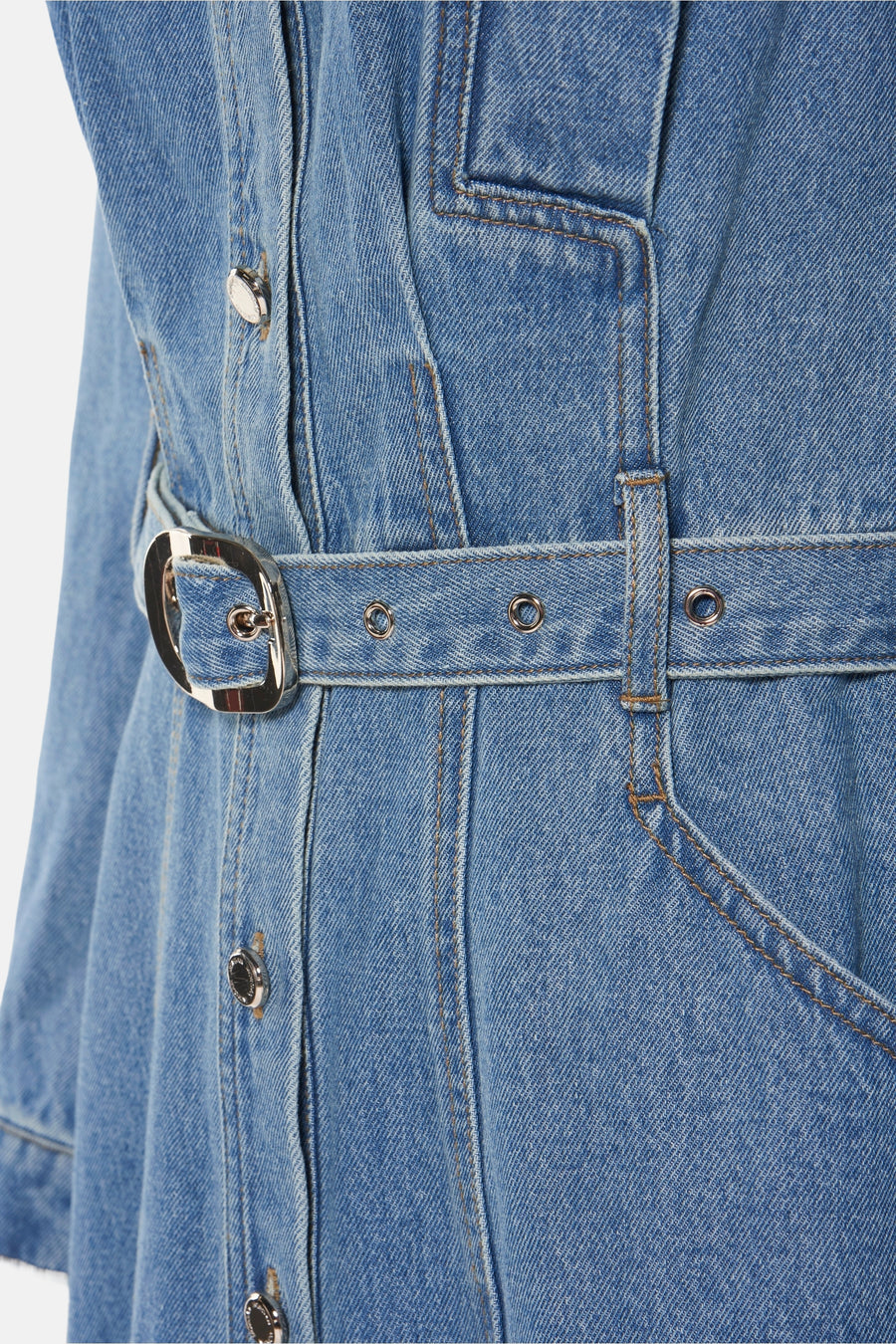 Robe à manches longues - mid blue denim - Morgan De Toi