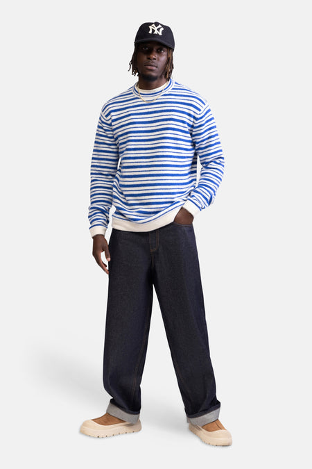 Pull col O - bleu