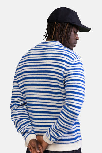 Pull col O - bleu