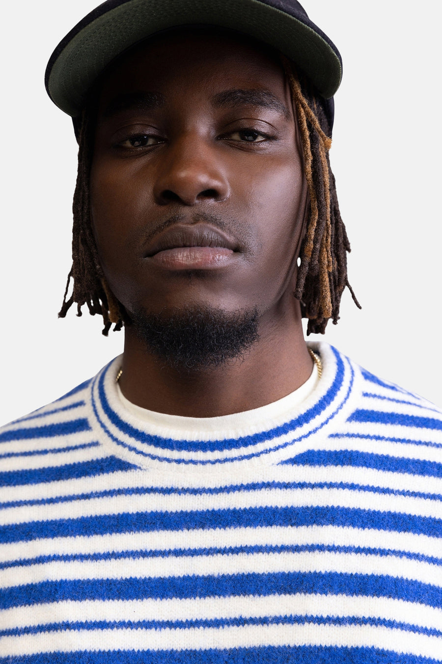 Pull col O - bleu