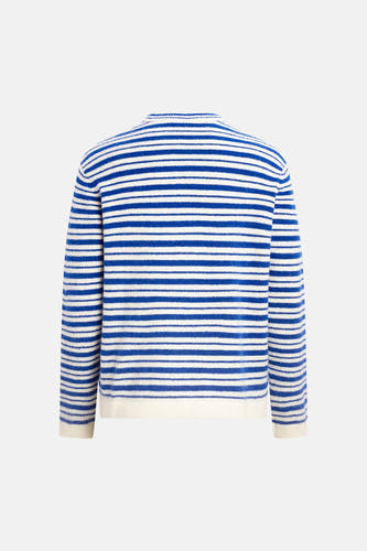 Pull col O - bleu