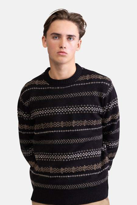 Pull col O - noir