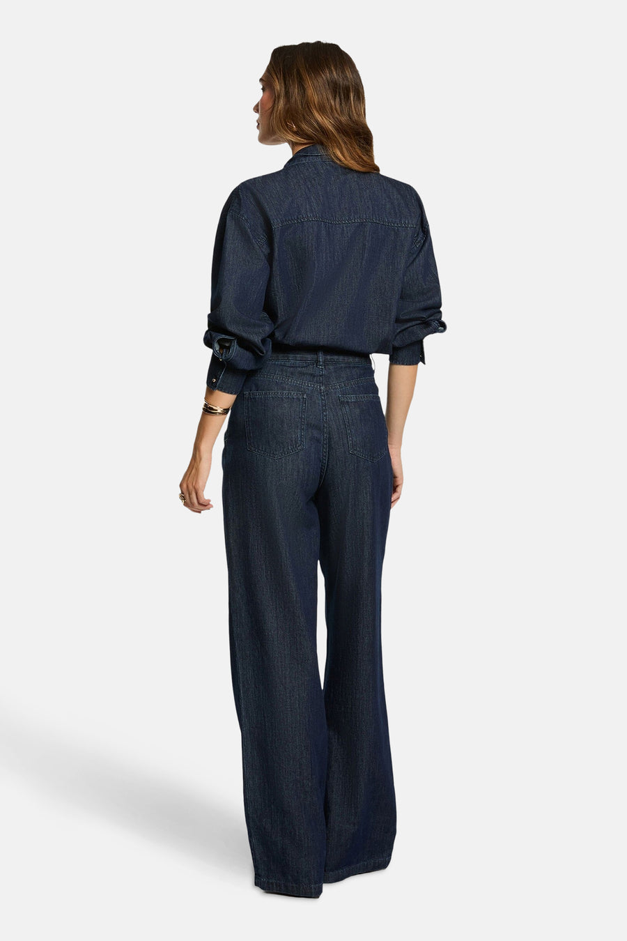 Chemise à manches longues - Dark blue denim - Morgan De Toi