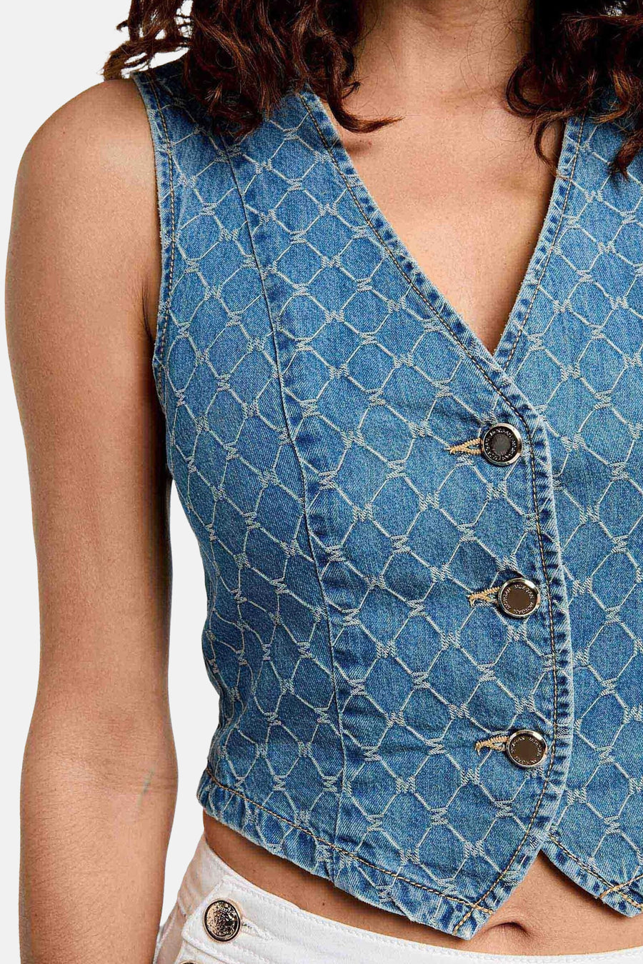 Blazer - mid blue denim - Morgan De Toi