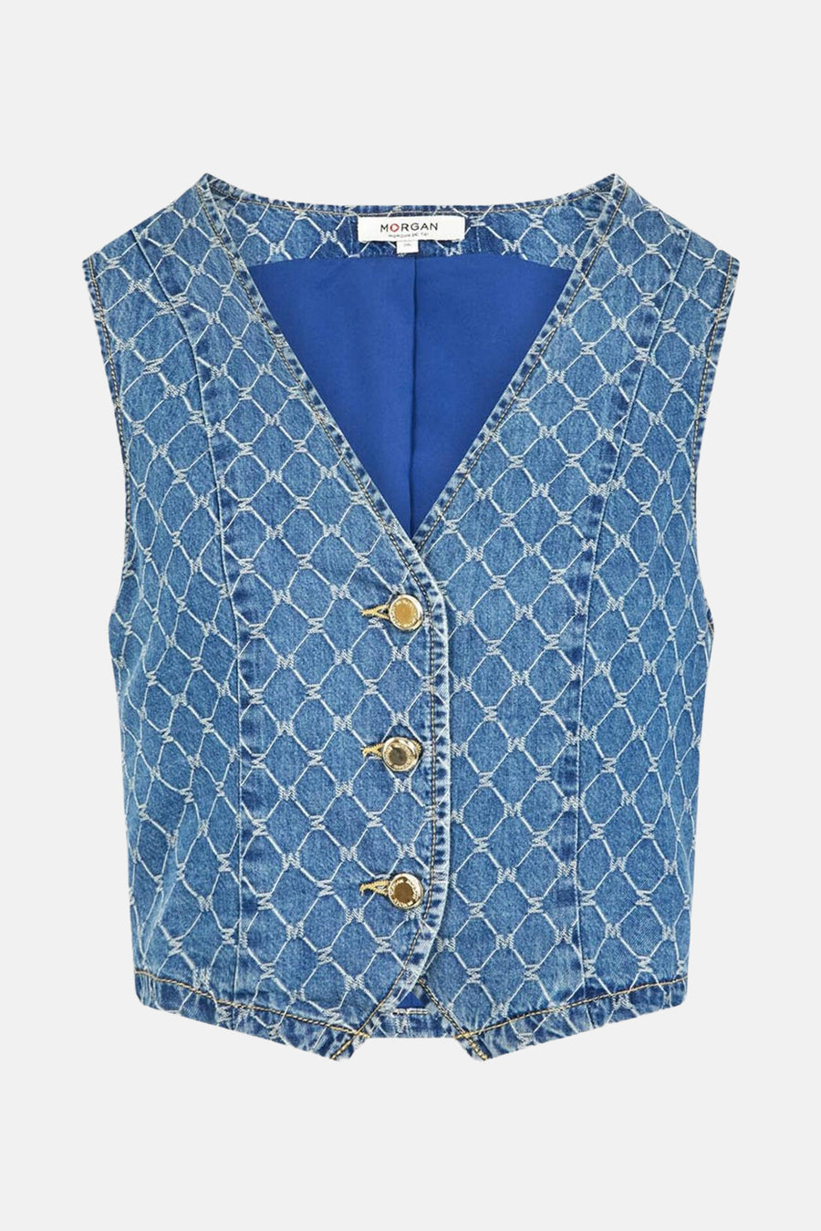 Blazer - mid blue denim - Morgan De Toi