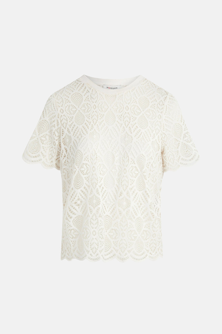 Blouse à manches courtes - écru - Morgan De Toi