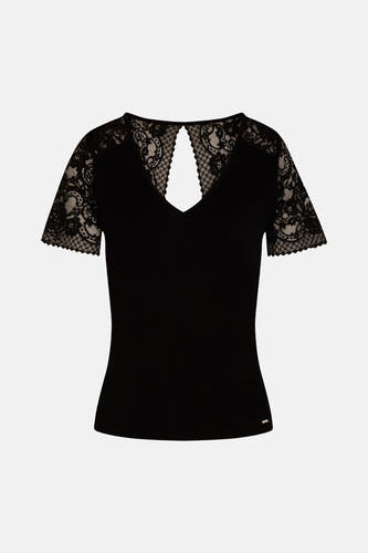 Top uni manche courte noir - Morgan De Toi