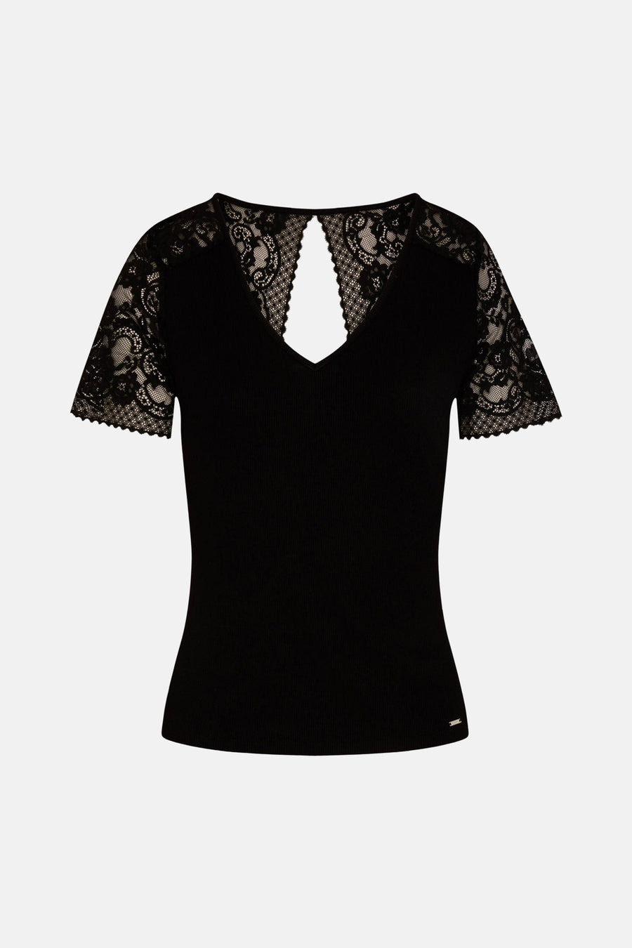Top uni manche courte noir - Morgan De Toi