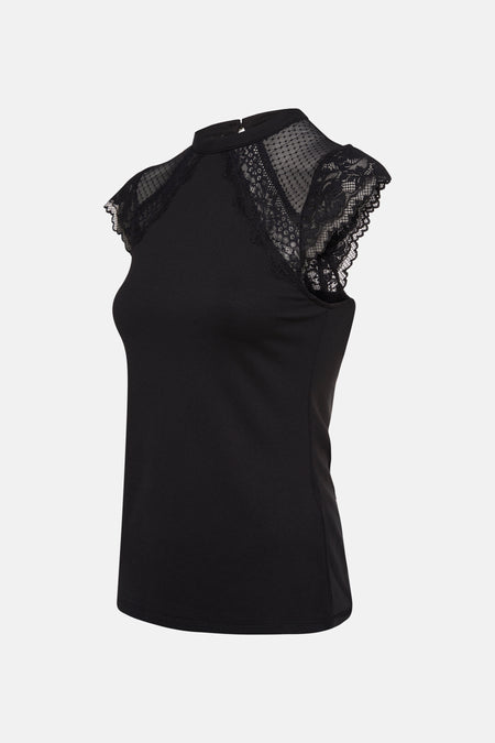 Top uni manche courte Noir - Morgan De Toi