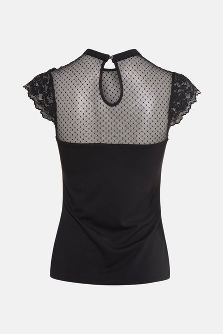 Top uni manche courte Noir - Morgan De Toi