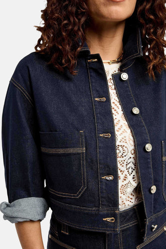 Veste en jean - dark blue denim - Morgan De Toi
