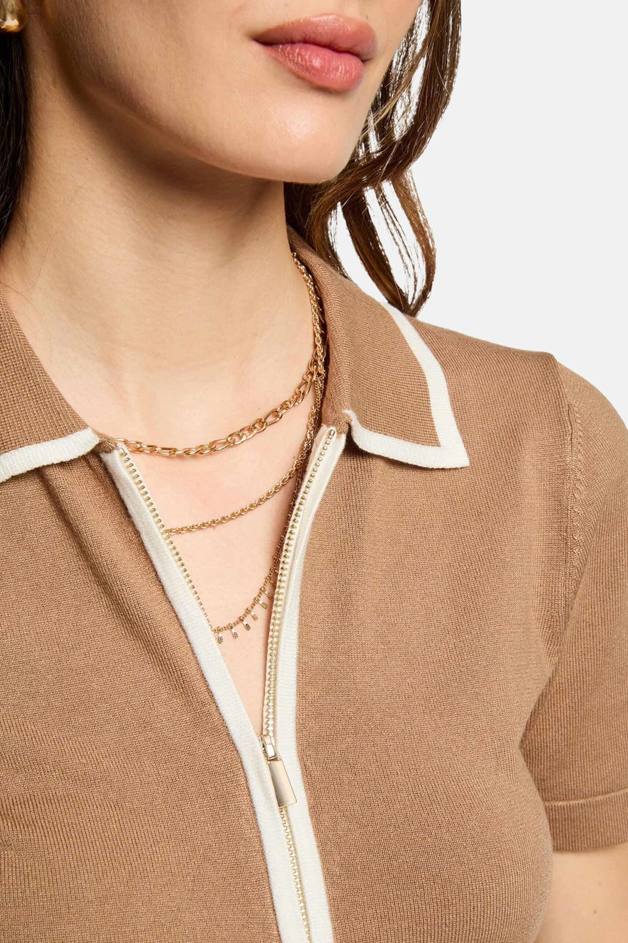 Polo à manches courtes - Beige - Morgan De Toi