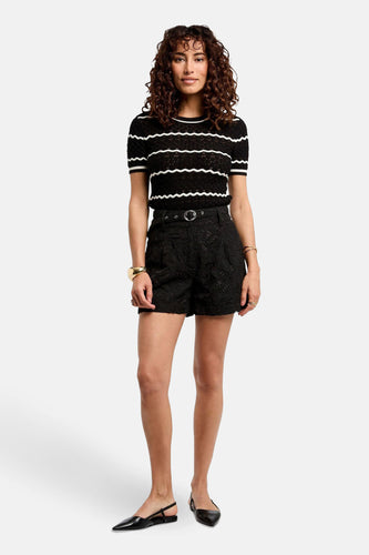 Pull à col rond - noir - Morgan De Toi