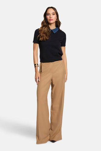 Pull à col rond - bleu - Morgan De Toi