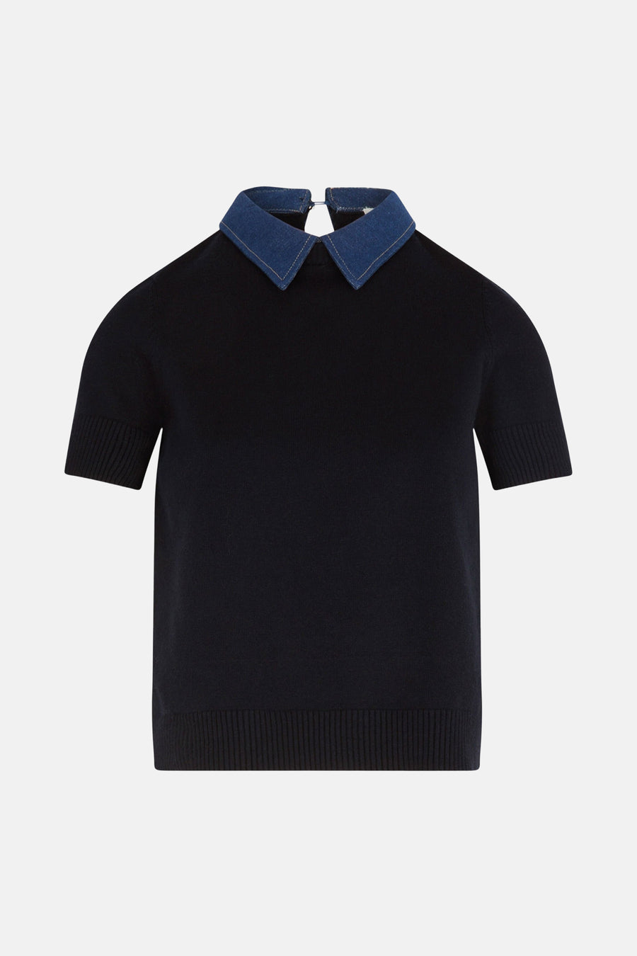 Pull à col rond - bleu - Morgan De Toi