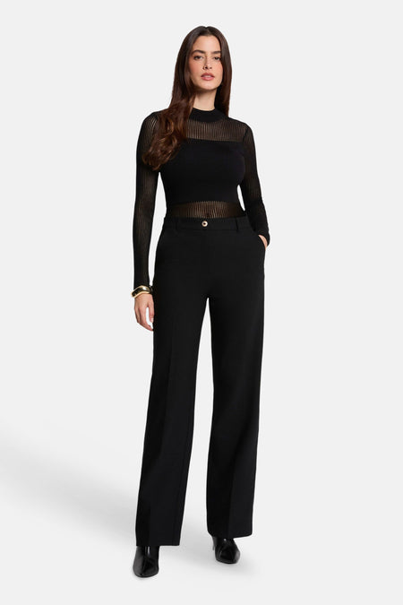Pull col O - noir