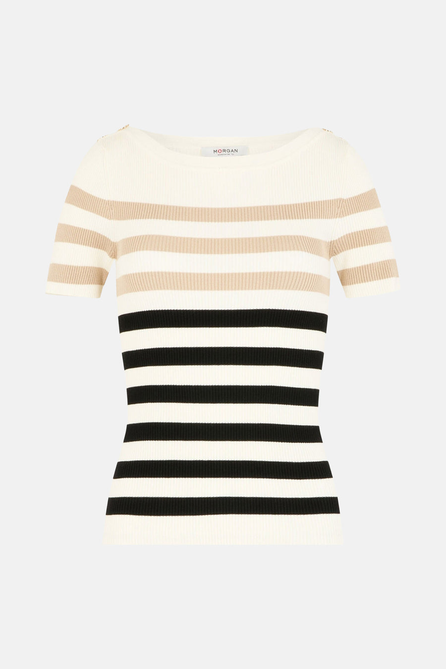 Pull à col rond - écru - Morgan De Toi