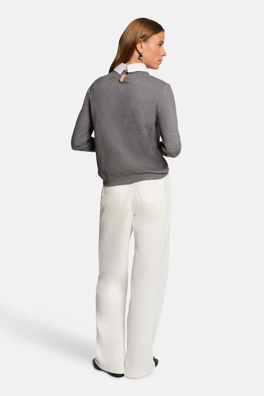Pull à col roulé - gris - Morgan De Toi