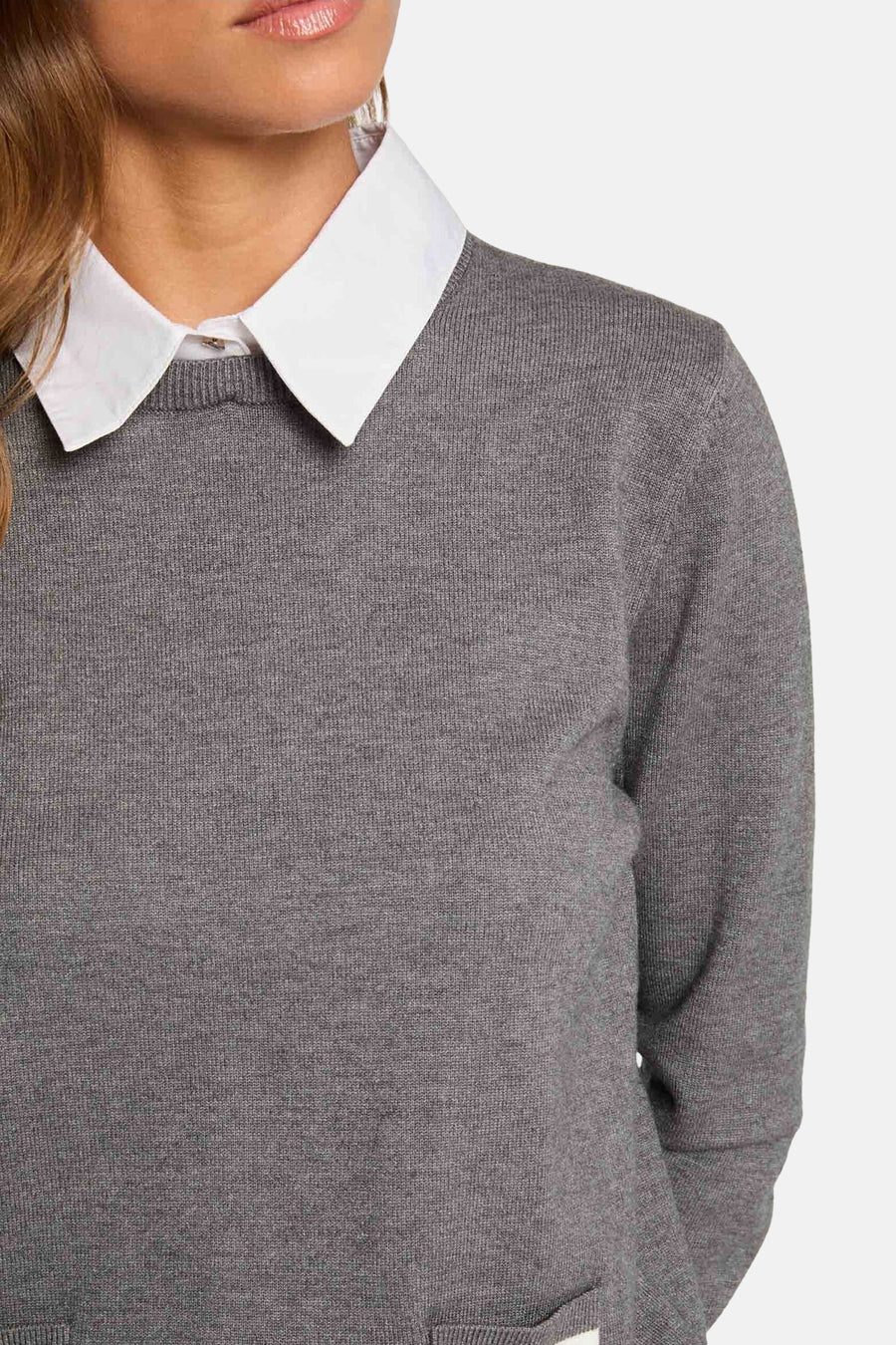 Pull à col roulé - gris - Morgan De Toi