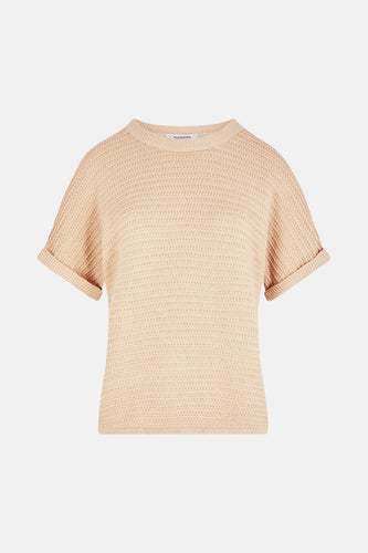 Pull à col rond - beige - Morgan De Toi