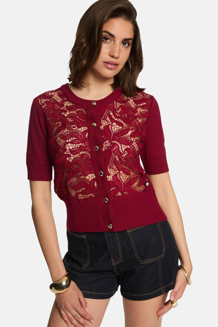 Pull col O Rouge - Morgan De Toi