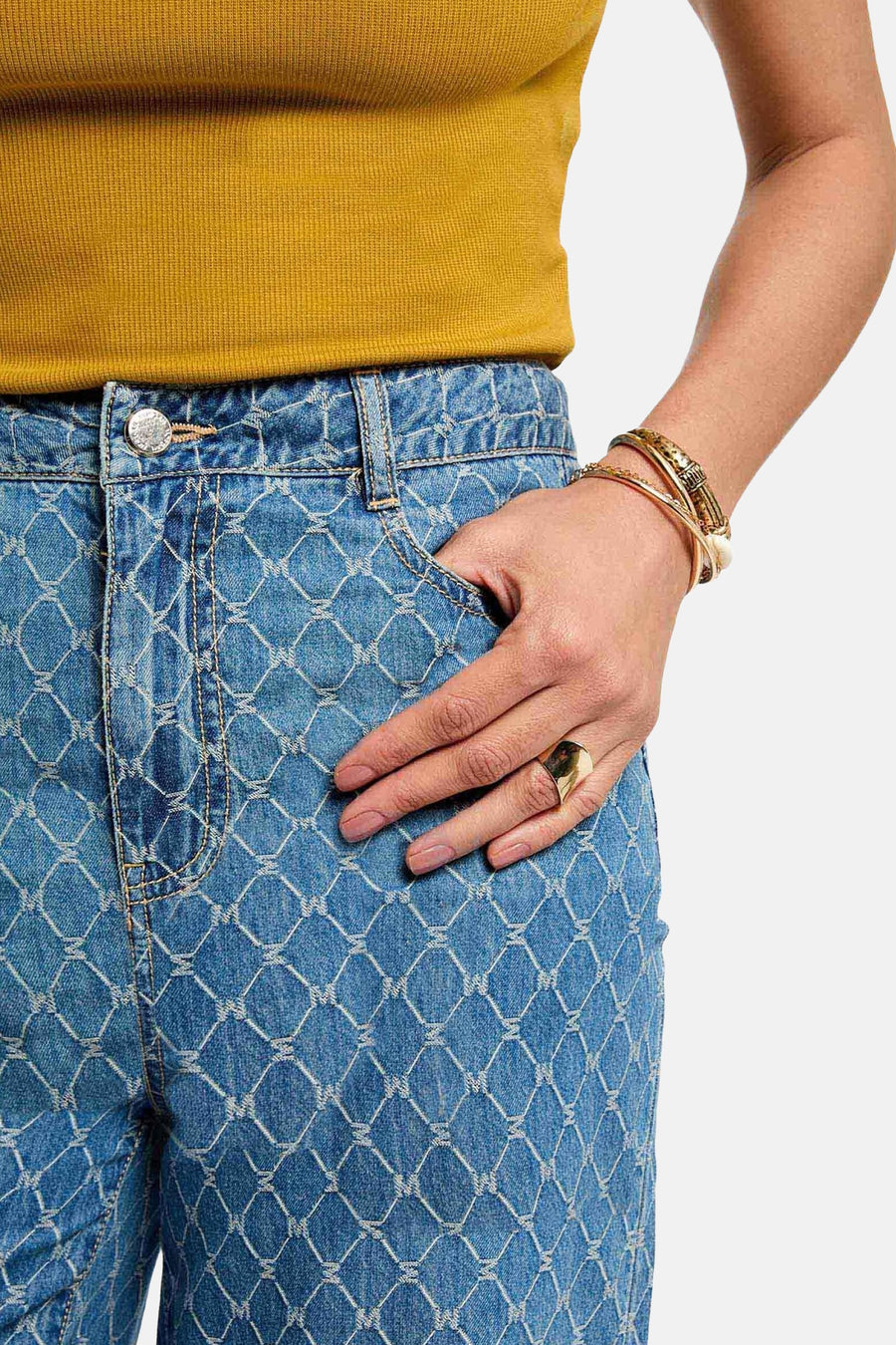 Pantalon - mid blue denim - Morgan De Toi - 4