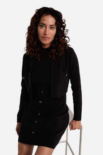 Robe à manches longues - noir