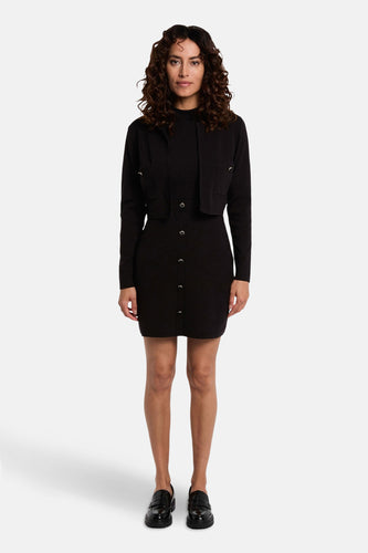 Robe à manches longues - noir