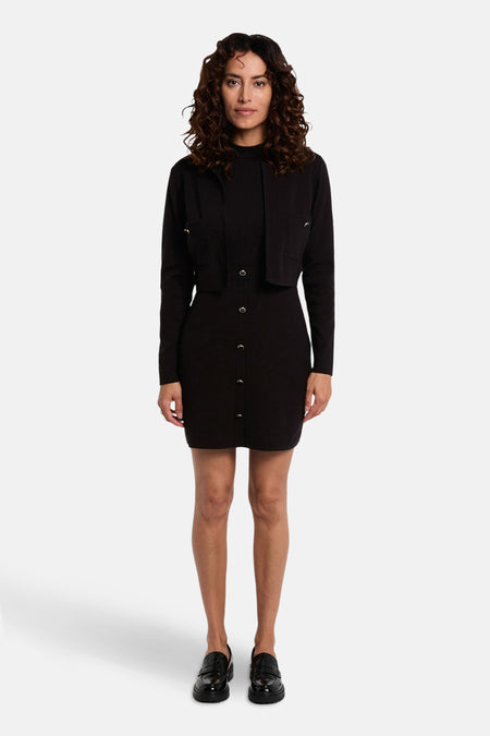 Robe à manches longues - noir