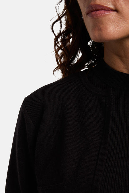 Robe à manches longues - noir