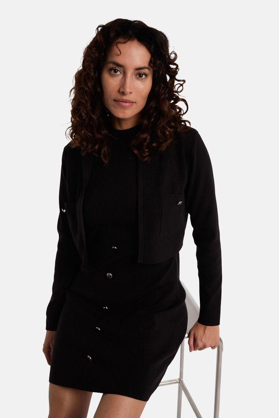 Robe à manches longues - noir - Morgan De Toi