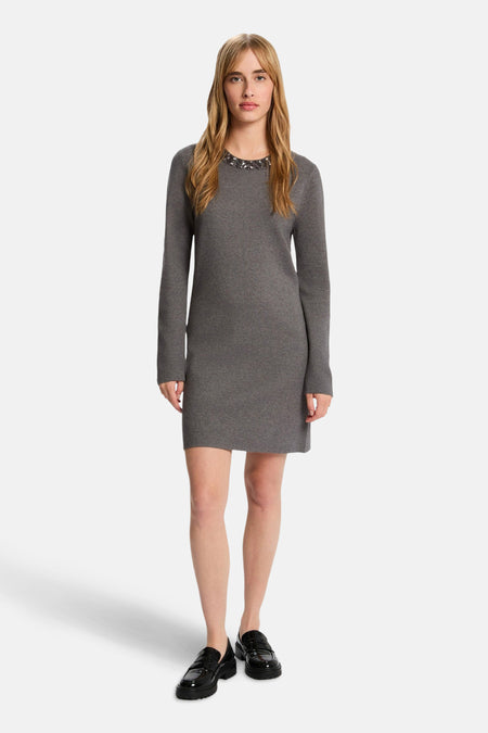 Robe à manches longues - gris