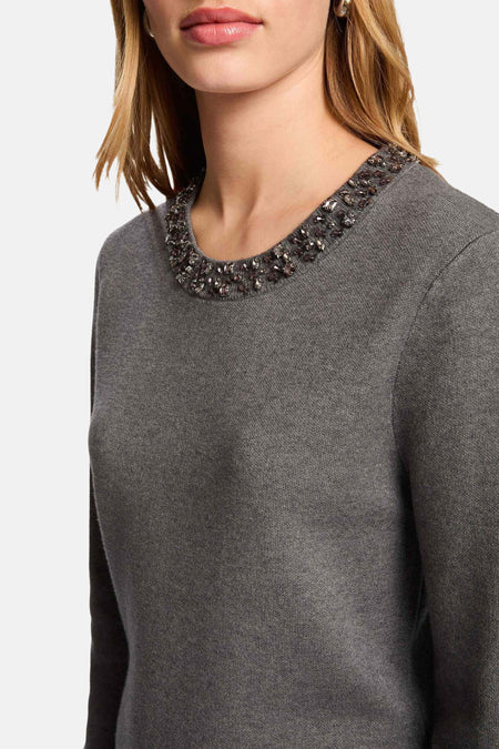 Robe à manches longues - gris