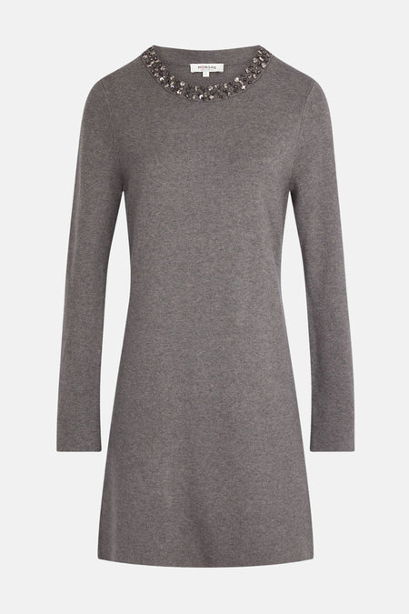 Robe à manches longues - gris