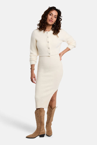 Robe à manches longues - écru
