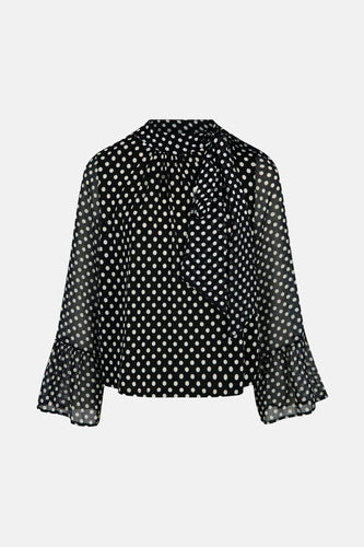 Blouse à manches longues - noir - Morgan De Toi - 4