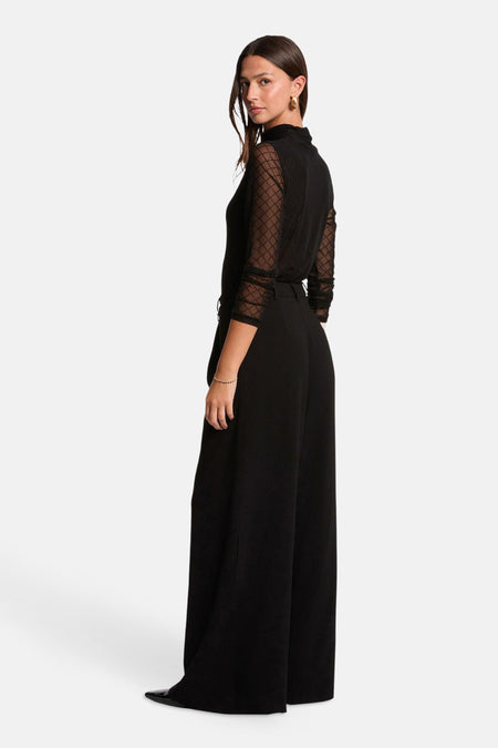 Blouse à manches longues - noir