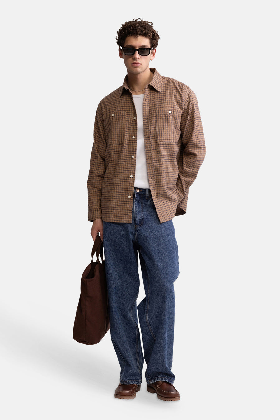 Chemise à manches longues - beige