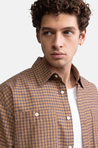 Chemise à manches longues - beige