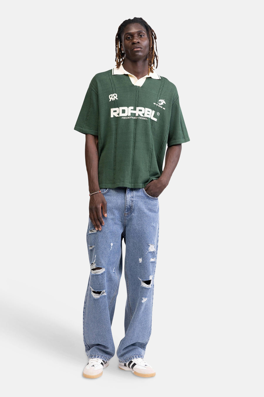 Jeans wide light blue denim - REDEFINED REBEL