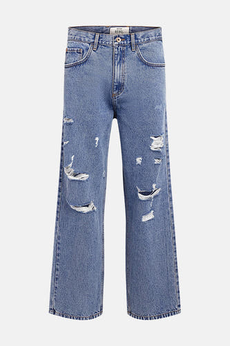 Jeans wide light blue denim - REDEFINED REBEL